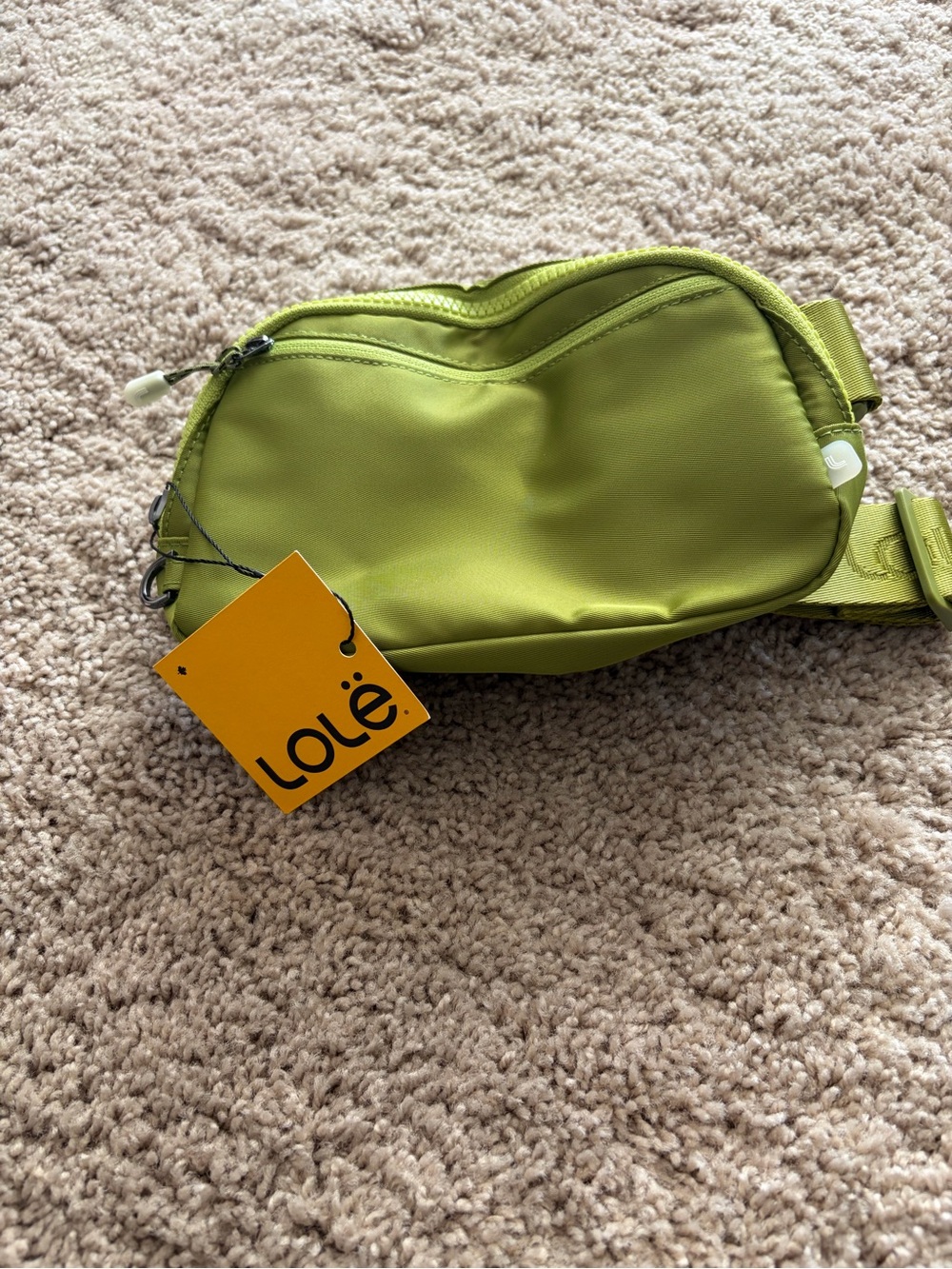 Lime Green Crossbody Belt Bag